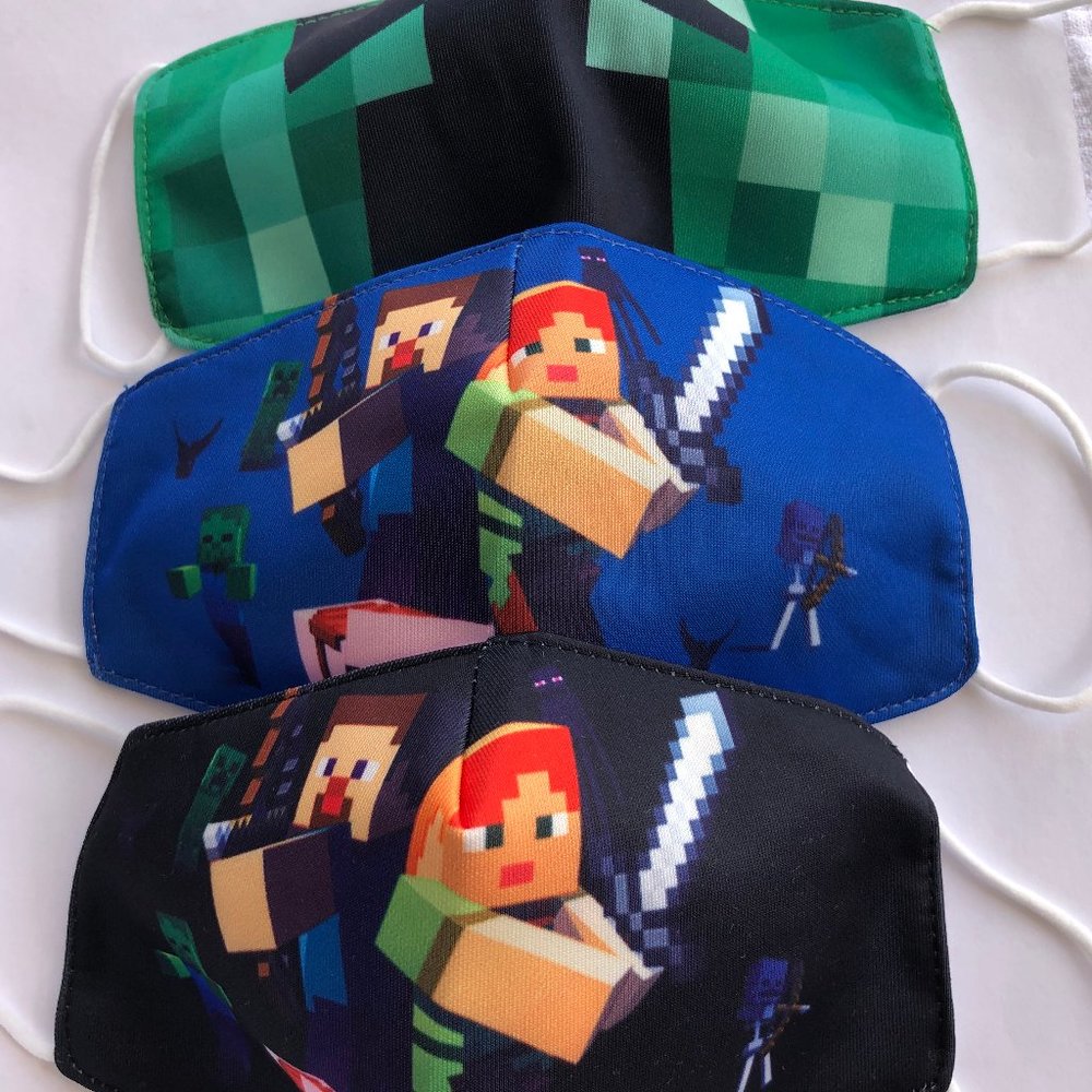 kids face mask Minecraft